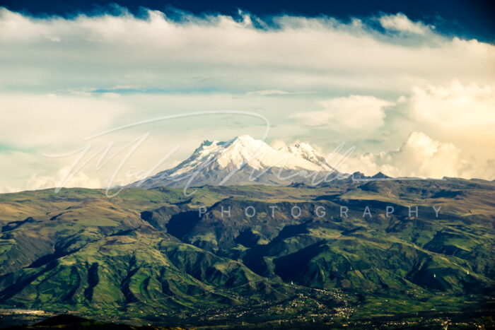 Cordillera de los Andes desde Quito fotografia imprime michael muller