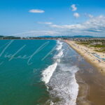 Playas General Villamil aérea y panorámica - Ecuador foto michael muller dron