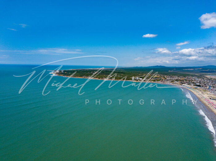 Playas General Villamil aérea y panorámica - Ecuador foto michael muller dron