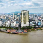 dron malecon panoramica en Guayaquil foto michael muller