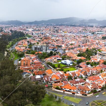 Cuenca desde las alturas: Un panorama urbano dron aerea fotografia michael muller ecuador