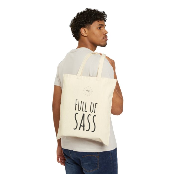 Cotton Canvas Tote Bag full of sass – Âme by Sassi shop buy online