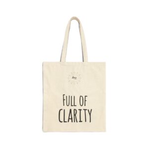 Cotton Tote Bag full of clarity – Âme by Sassi shop buy online