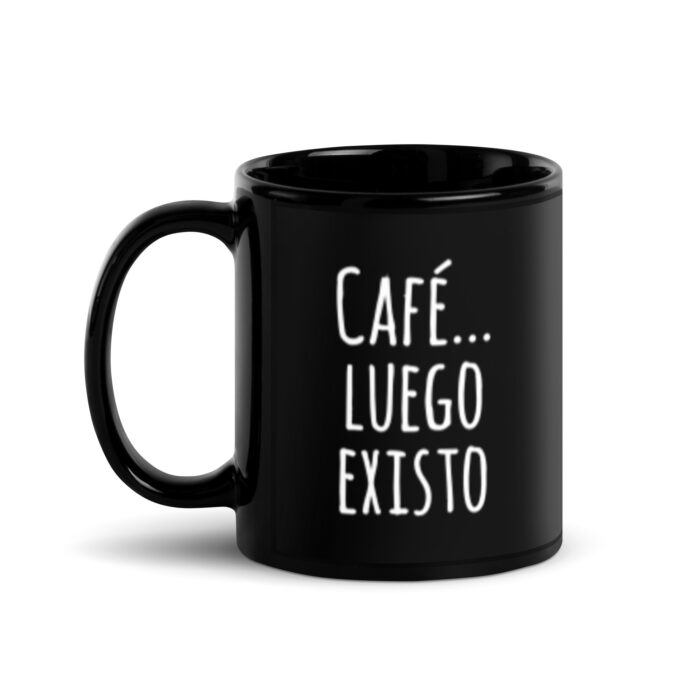 black-glossy-mug cafe luego existo Âme by Sassi shop buy online