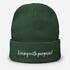 Living with Purpose – Embroidered Beanie – Âme by Sassi