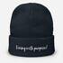 Living with Purpose – Embroidered Beanie – Âme by Sassi
