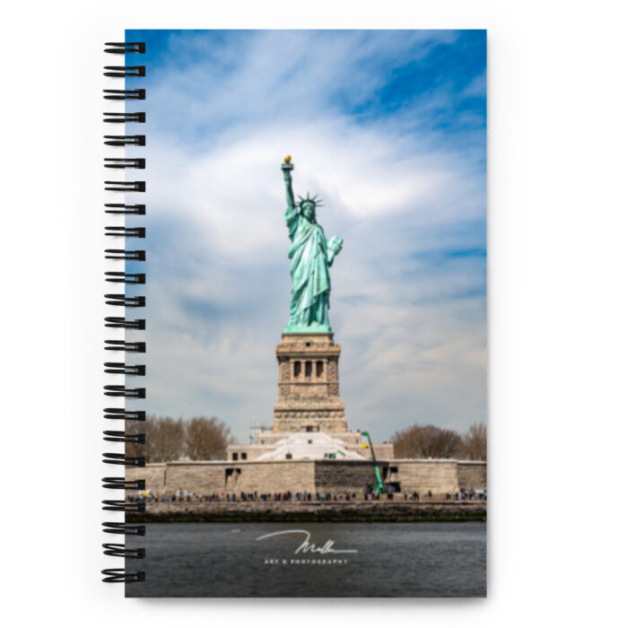spiral-notebook statue of liberty manhattan new york by michael muller art photography shop buy online