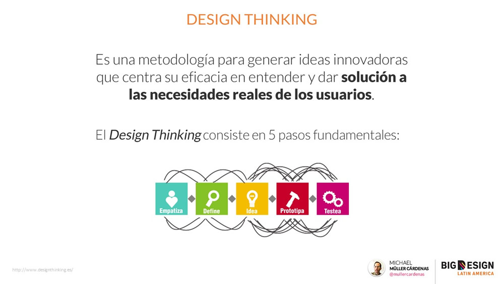 Design Thinking @ Design is how it works @ La importancia del diseño en la experiencia de usuario, mi charla en el Big Design La Ecuador