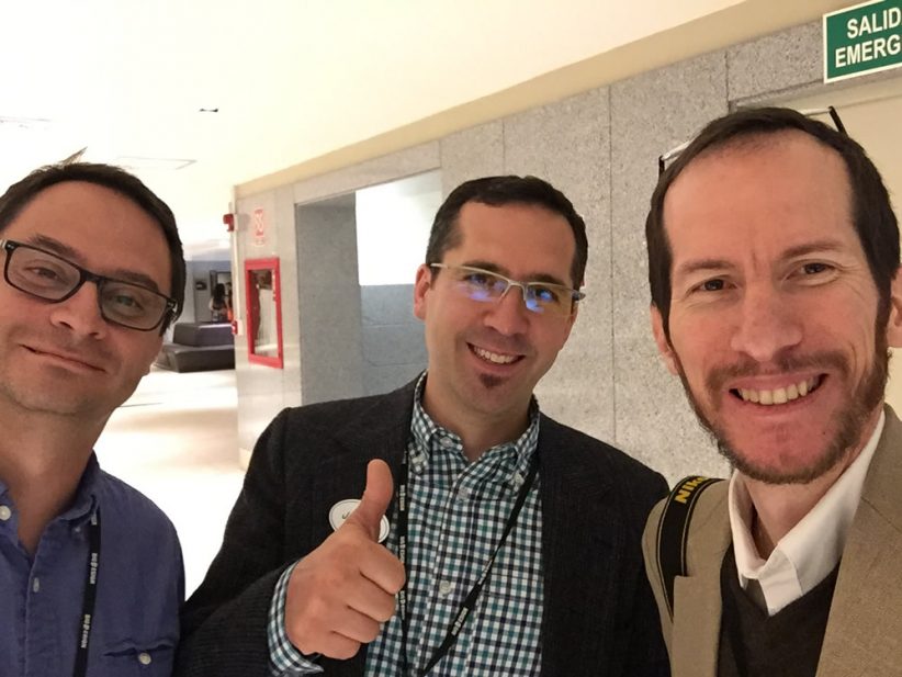 Con Francisco salvador y Jason Lewis