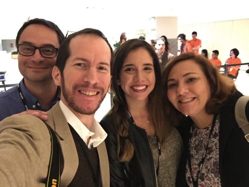 Con Francisco salvador, Ma. Isabel Murillo y Ania Rodriguez