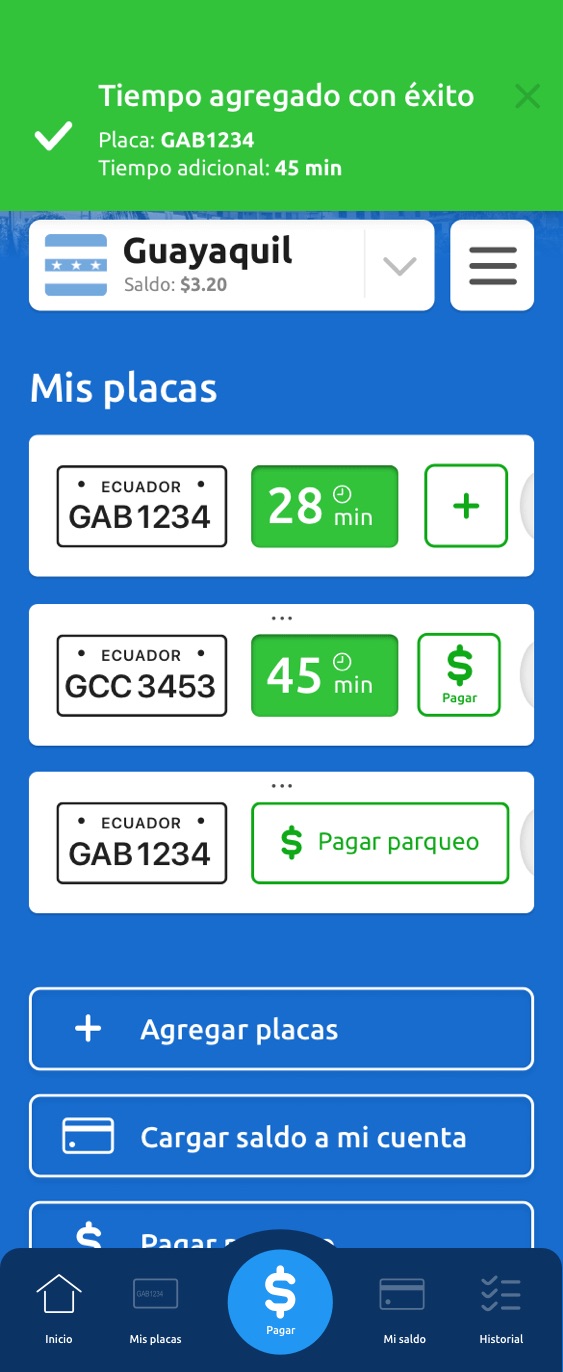 app parqueo positivo concept design ui ux michael muller guayaquil