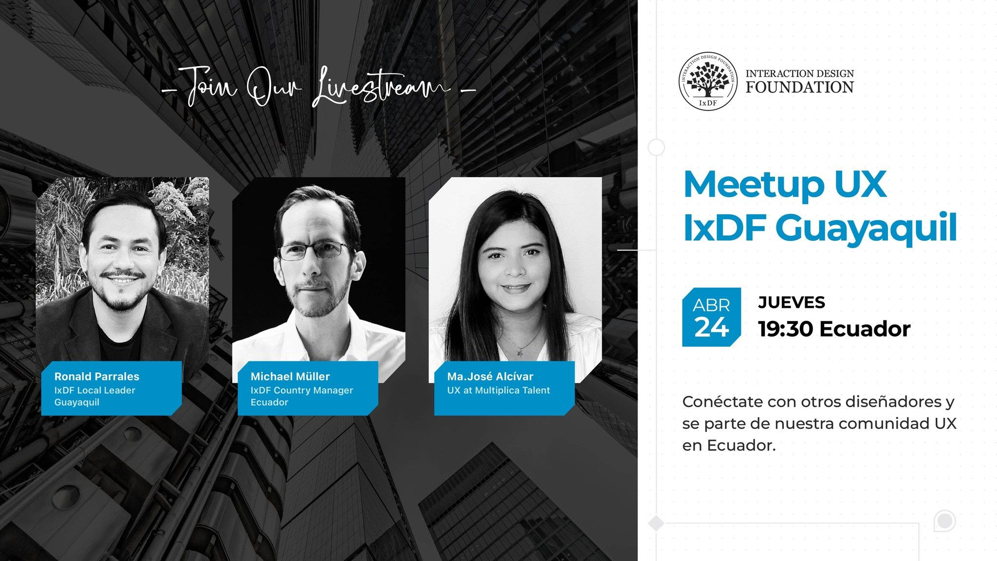 Featured image for “Las comunidades de UX del Interaction Design Foundation en Ecuador se reactivan”