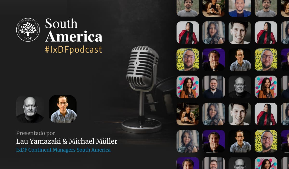 ixdf podcast flyer michael muller lau yamazaki